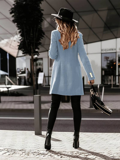 Warm Women’s Wool Coat - Tailored Fit, Flattering Winter