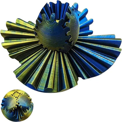 Fidget Gear Bold Steampunk 3D Printet Stressaflastning