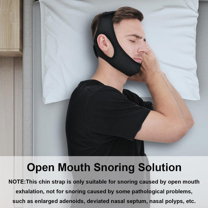 Anti Snoring Chin Strap Breathable Sleep Apnea Aid 2025