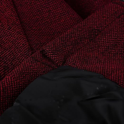 Warm Women's Winter Coat - Asymmetric Zip, Cotton Blend