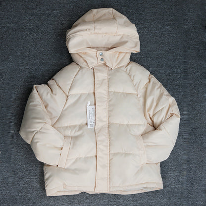 Insulating Women Puffer Coat - Hooded Quilted Poly Winter