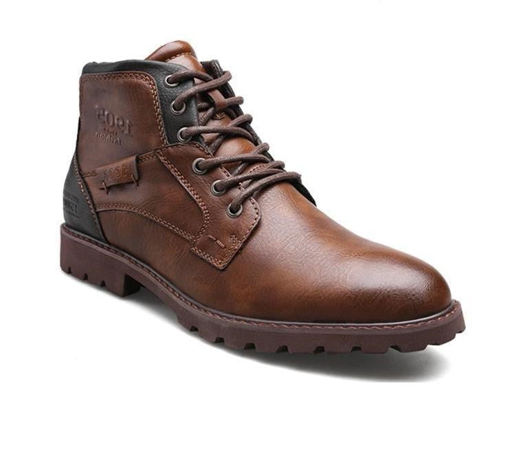 Slip Resistant Men's Work Boots - Low Shaft, PU Upper