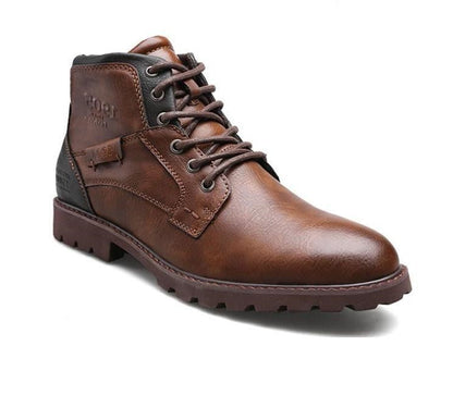 Slip Resistant Men's Work Boots - Low Shaft, PU Upper