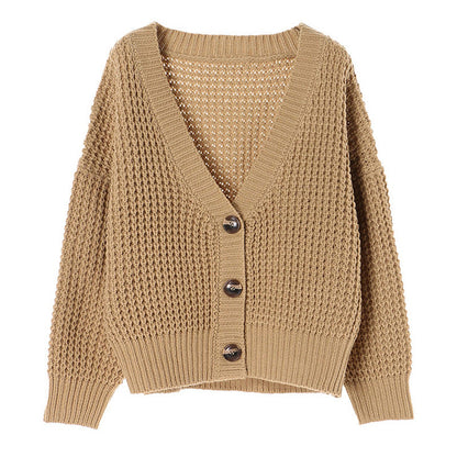 Oversized Women’s Sweater Coat - Boxy Knit, Cotton Blend