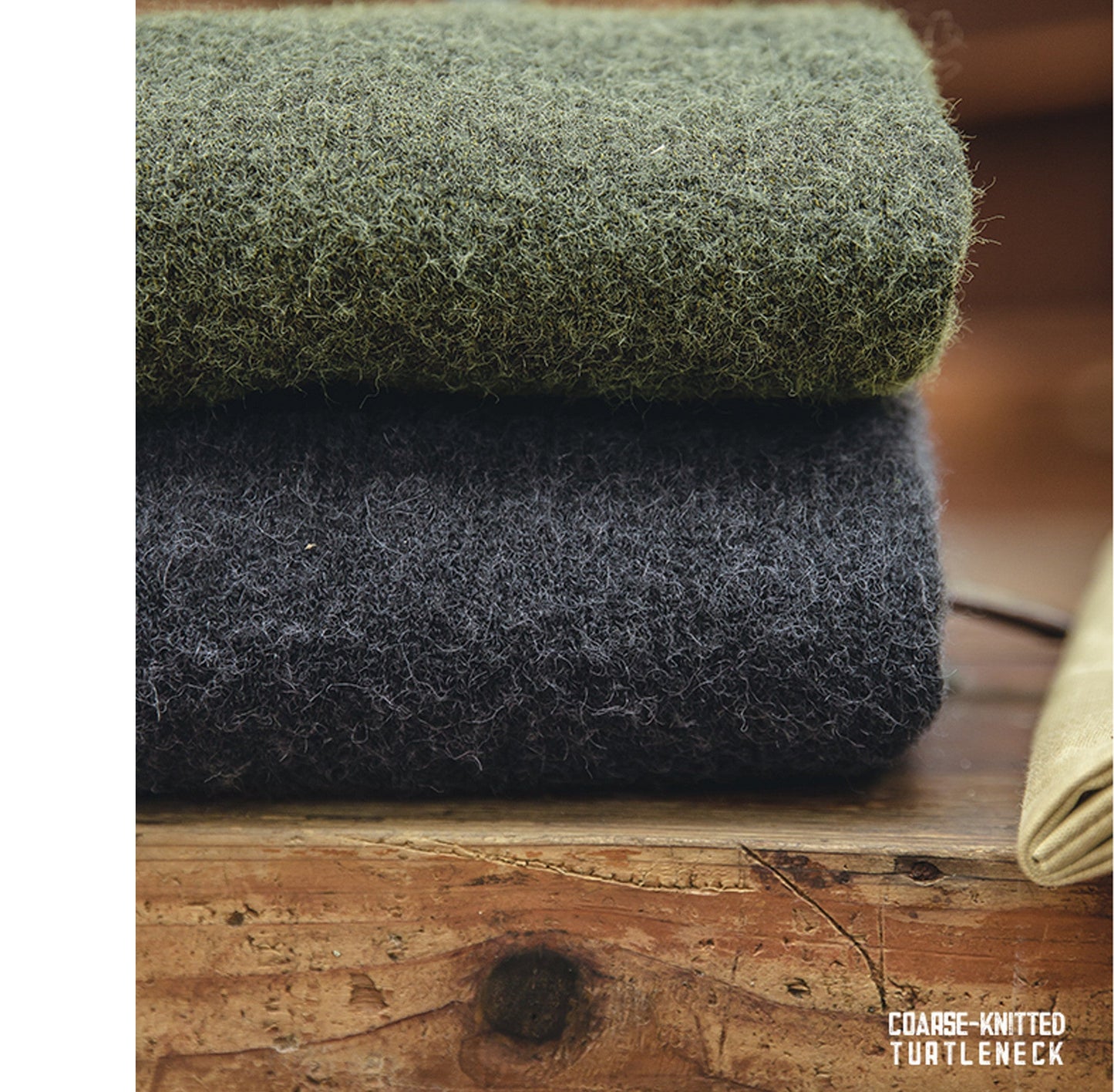 Warm Men's Turtleneck Sweater - Relaxed Oversized Mohair