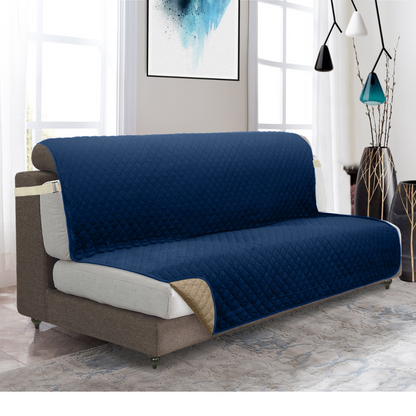 Copertura per divano Protettore per mobili con tasche laterali e cinghie posteriori Colori reversibili Autunno 2025 Amico degli animali domestici