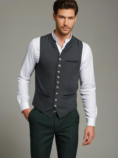 Elegant Men's Vest for Formal and Festive Occasions, Stylish Design for Versatile Wear-3