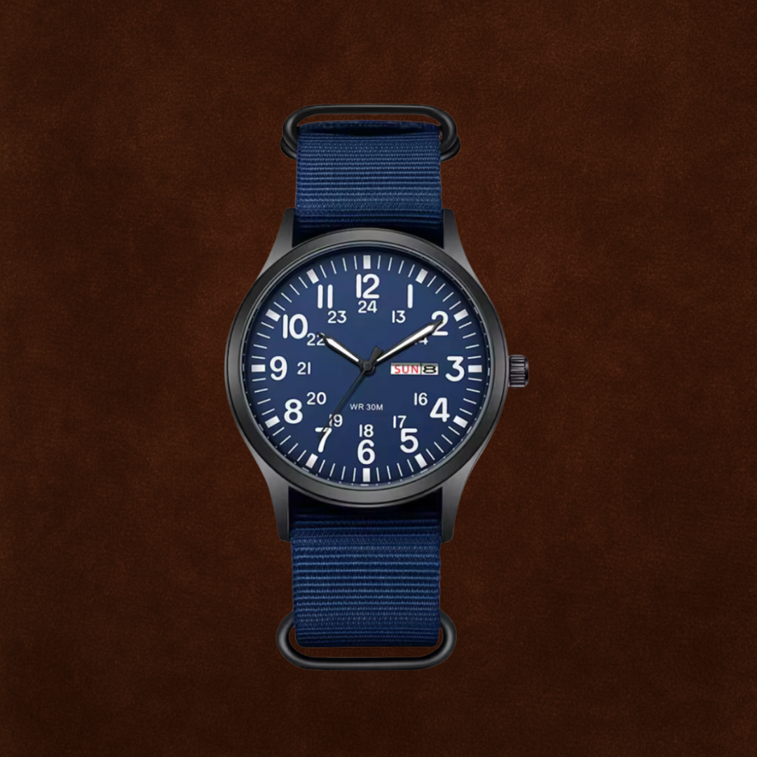 Men’s Everyday & Outdoor Watch – Rugged Waterproof Design, Stainless Steel Case – Green Black