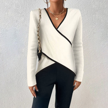 Soft Flattering Women's V Neck Sweater - Wrap Knit Layering