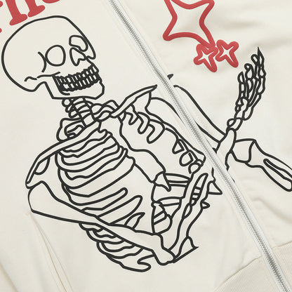 Oversized Men’s Hooded Cardigan - Zip, Cotton, Autumn