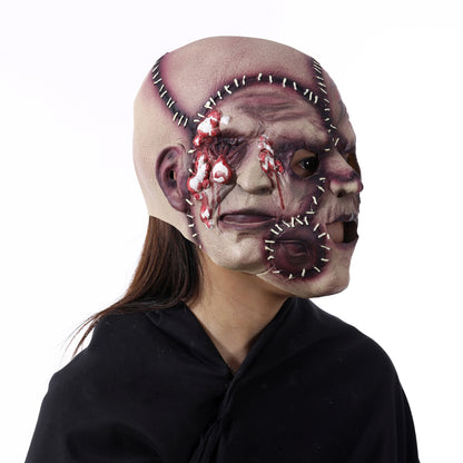 Halloween Maske Tresidig Grimase Latex Cosplay Rekvisitt