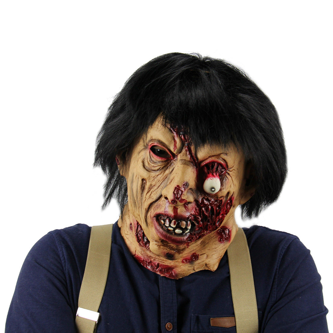 Halloween Zombie Mask Realistisk Latex Cosplay Spöklik