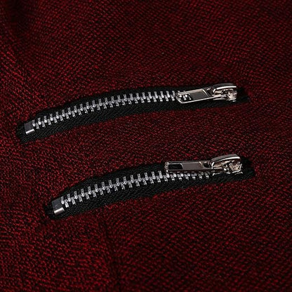 Warm Women's Winter Coat - Asymmetric Zip, Cotton Blend