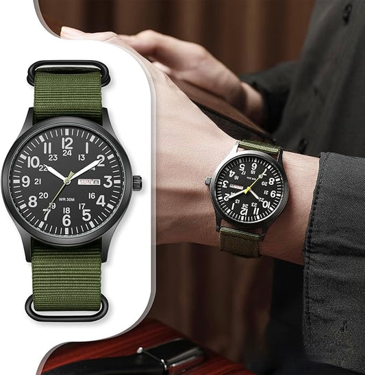 Durable men's outdoor watch – waterproof, scratch-resistant design, for adventure
