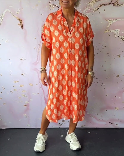 Plus Size Women's Summer Dress, Airy Loose Fit with Breathable Fabric, Available in Natural Colors S to 3XL-5