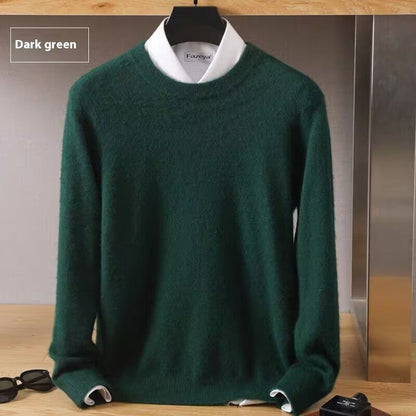 Blød afslappet herre crewneck sweater - oversized strik