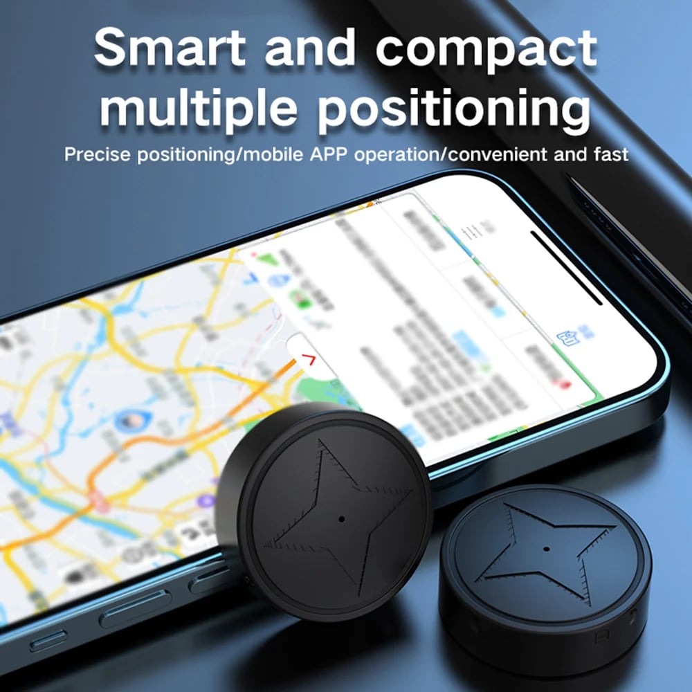 Magnetic GPS Tracker for Cars - Real-Time Vehicle Tracker with Noise Reduction & Long Battery Life, Ideal for Fleet Management & Anti-Theft Solutions