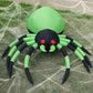 8ft Wide Halloween Inflatable Spider with LED Lights – Spooky Outdoor Yard Decoration