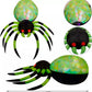 8ft Wide Halloween Inflatable Spider with LED Lights – Spooky Outdoor Yard Decoration