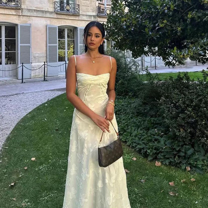 Long Floral Jacquard Bustier Dress for Women - Elegant Wedding Guest Dress and Formal Cocktail Dress-5