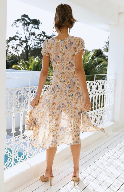 Elegant Midi Dress for Women, Versatile Casual and Formal Dresses, Comfortable Breathable Fabric, Sizes S-XL-6