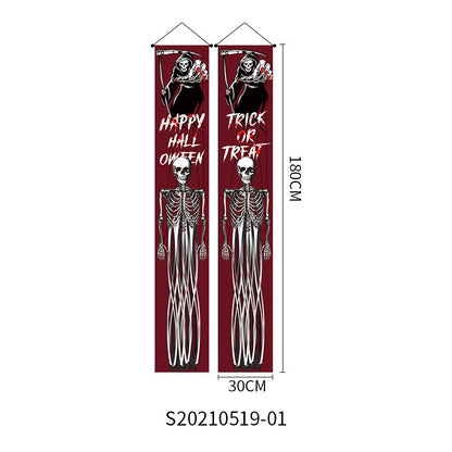 Halloween Doorway Banners Pair Oxford Cloth 180x30cm