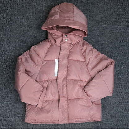 Insulating Women Puffer Coat - Hooded Quilted Poly Winter