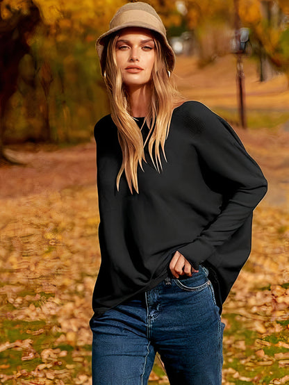 Letvægts damepullover - Oversized strik, til efteråret