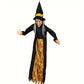 5-Foot Animated Halloween Witch Decor with Red LED Eyes – Talking Hanging Witch for Haunted Houses, Outdoor Lawn, and Yard Displays