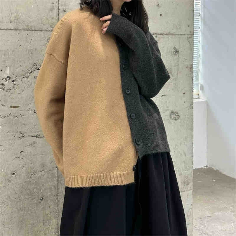 Oversized Women’s Sweater Coat - Button Front, Acrylic