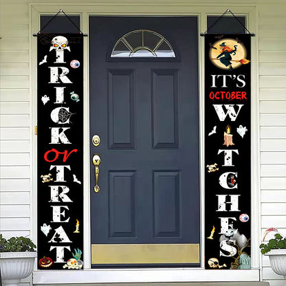Halloween Doorway Banners Pair Oxford Cloth 180x30cm