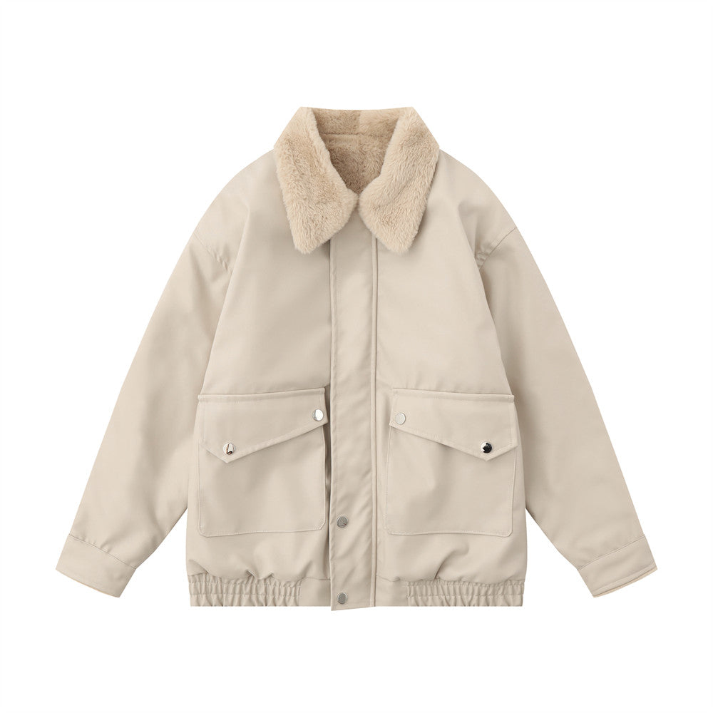 Chaqueta cálida para hombre – inspirada en motos, holgada, de cuero PU, para otoño e invierno, ropa urbana