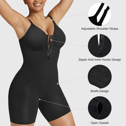 Seamless Women's Shapewear Bodysuit - full-body shaping, spandex blend, everyday wear