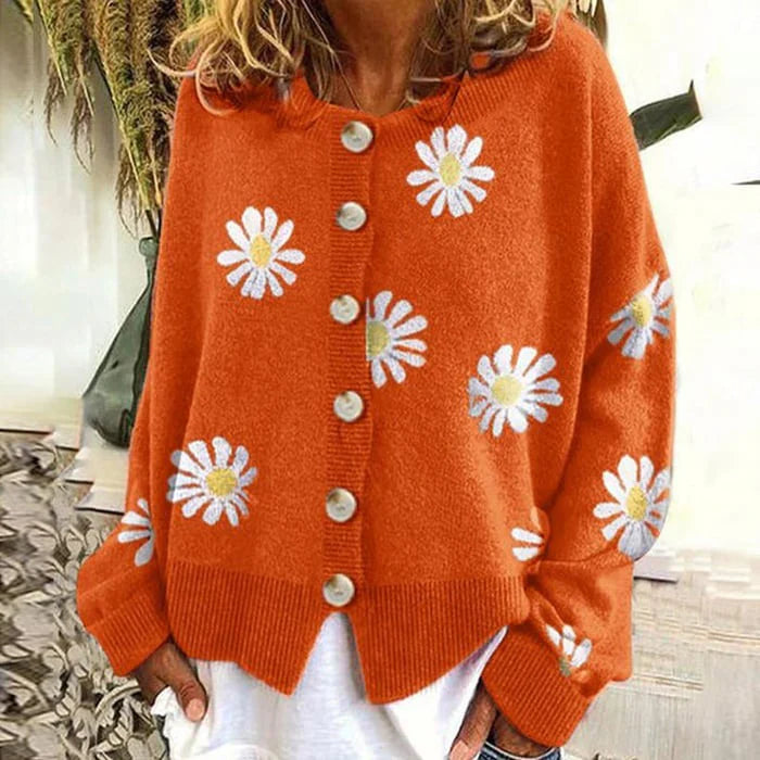 Weicher Damen-Cardigan – Lockerer Boxy-Schnitt, Strick, Für den Frühling