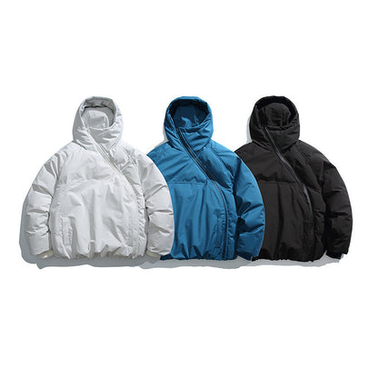 Isolerende herrepadded jakke - Oversized hætte, Vinylon