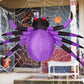 9ft Wide Halloween Inflatable Spider with LED Lights – Spooky Outdoor Yard Decoration