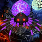 9ft Wide Halloween Inflatable Spider with LED Lights – Spooky Outdoor Yard Decoration