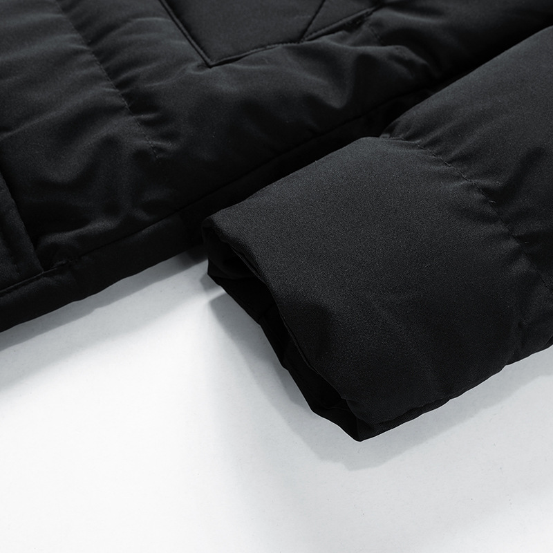 Waterproof Cozy Men's Parka Jacket - Long Quilted, For Cold