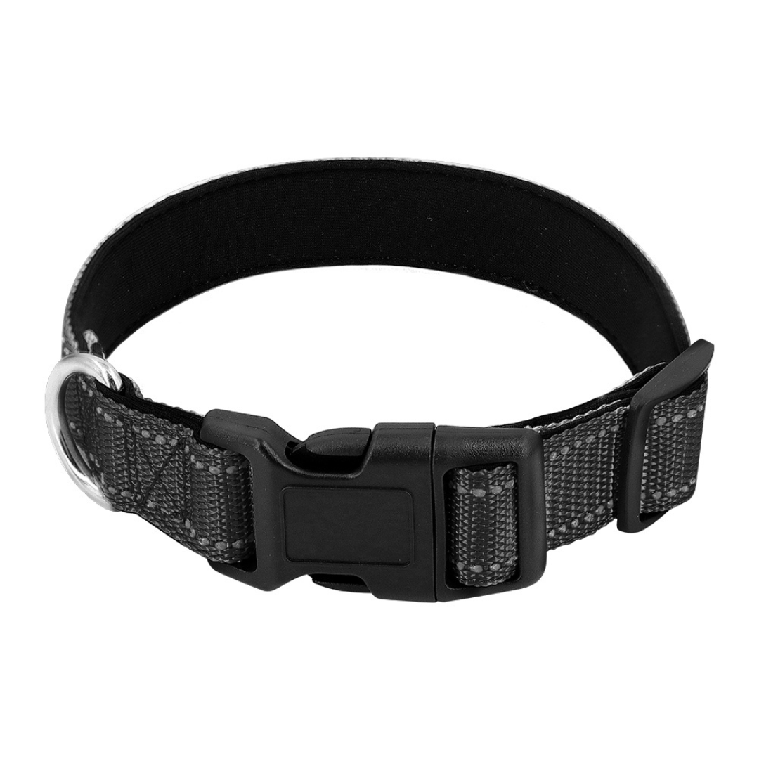 Reflecterende hondenhalsband met snelsluitgesp - veilige nachtelijke wandelingen, cadeau-idee voor huisdieren herfst 2025