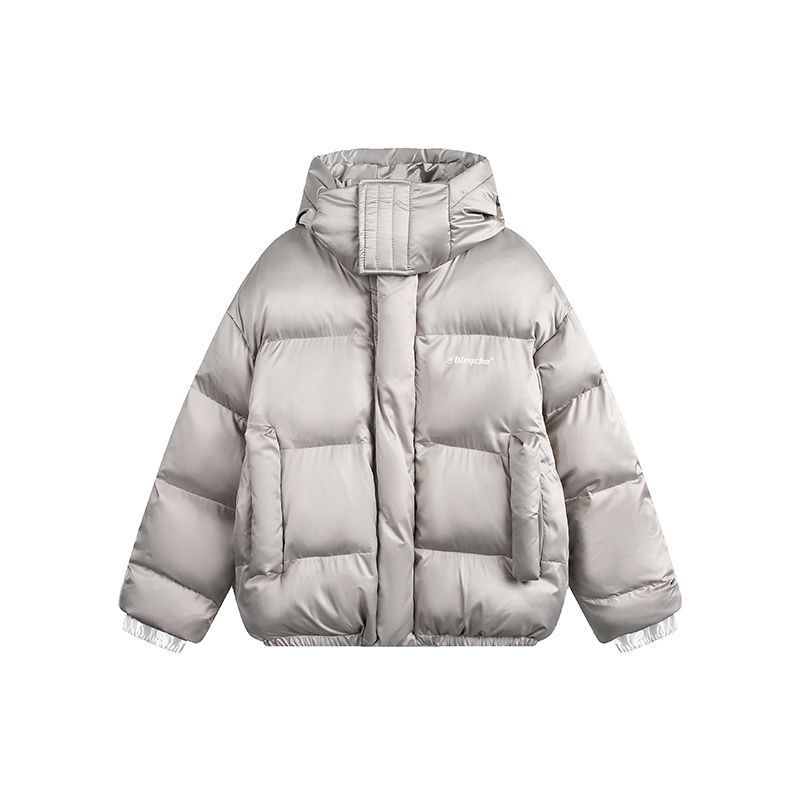 Warm Cozy Puffer Jacket - Oversized Boxy, Polyester