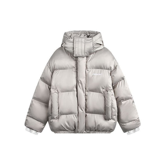 Warm Cozy Puffer Jacket - Oversized Boxy, Polyester