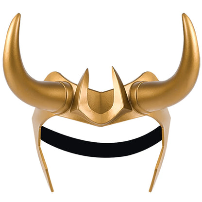 Loki Ragnarok latex kroon-cosplayhelm met hoorns, masker voor volwassen heren en dames, anime-Halloween 2026