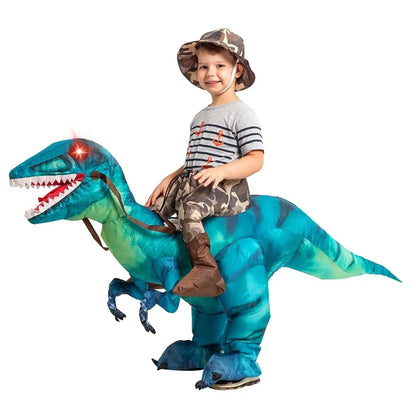 Lightweight Kids Inflatable Dinosaur Costume - Riding T Rex