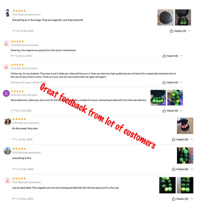 Magnetic Ball Fidget Toy Silicone Sensory Stress Relief