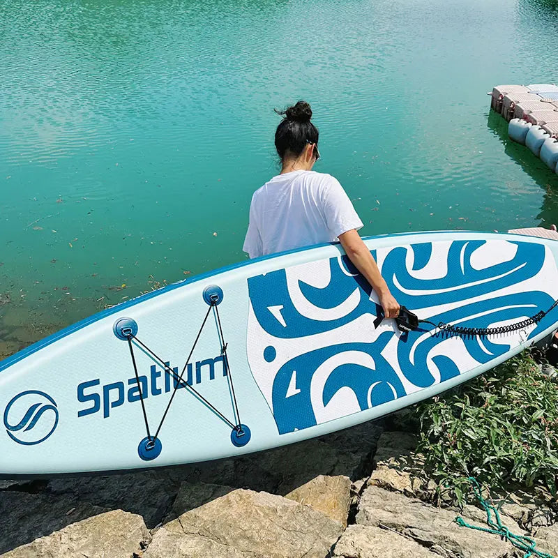 Inflatable Stand Up Paddle Board 11'6 with High-Pressure Pump, Removable Fin, and Lightweight Backpack for Easy Transport