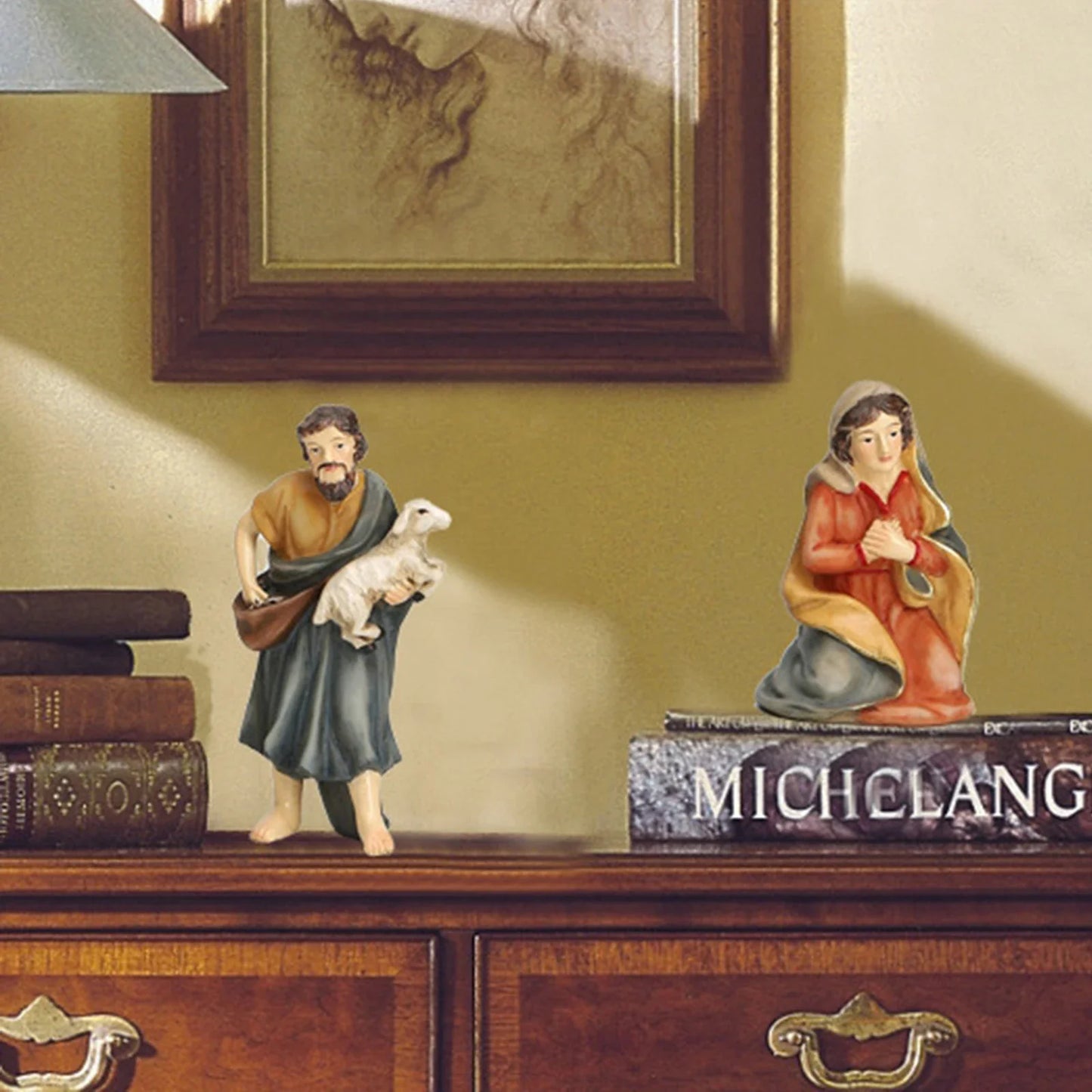 Nativity Set 4 Inch Resin Figures 11 Piece Manger Scene Nativity Christmas Decor Indoor Outdoor Catholic Gift