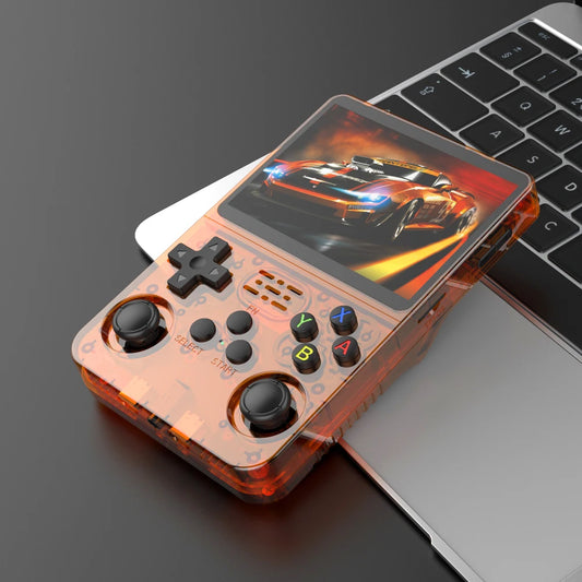 Portable R36S Retro Handheld Video Game Console - 3.5" IPS Screen, 64GB Storage, Linux System