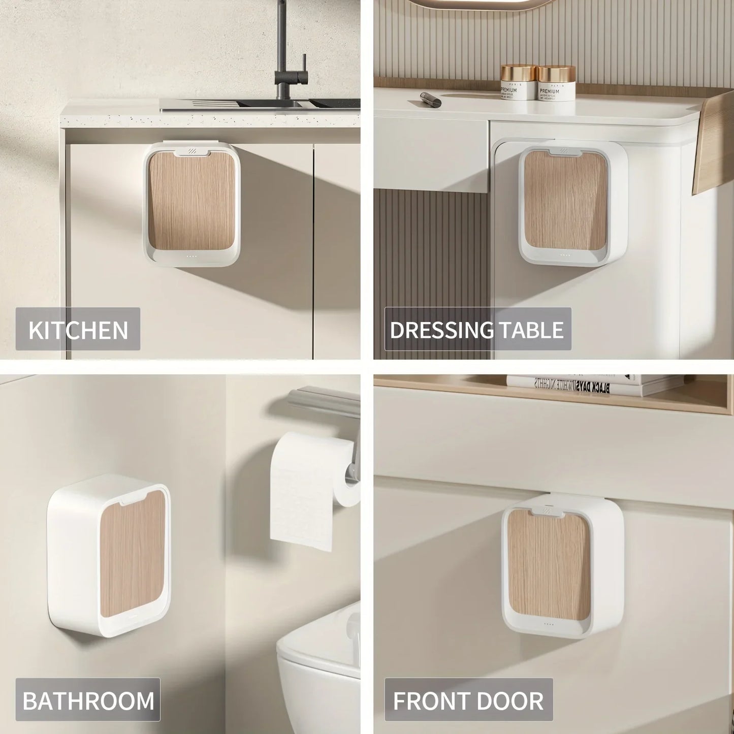 Motion Sensor Trash Can Hanging Bin For Cabinet Door