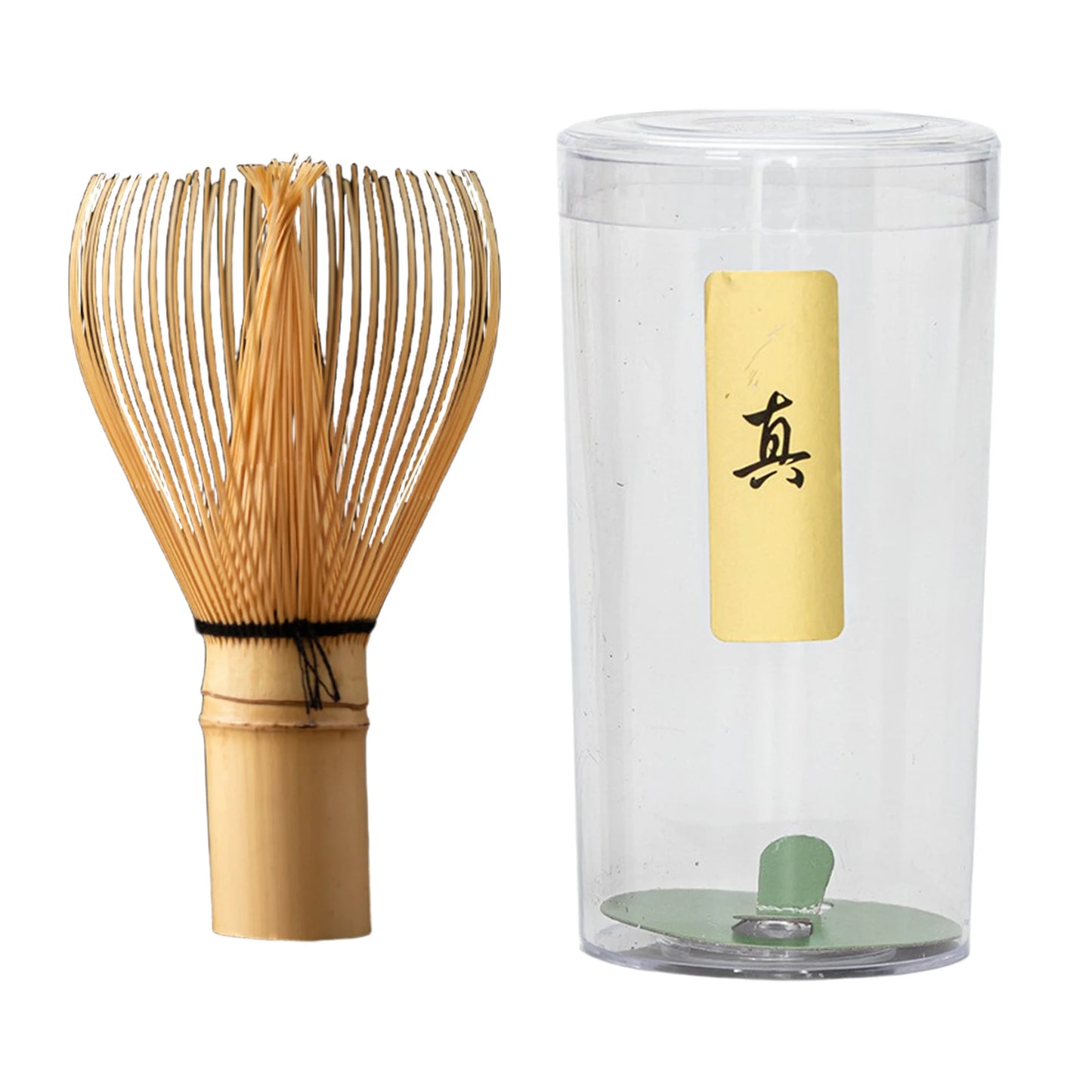 Matcha-Set Keramikschale mit Bambusbesen Traditionell