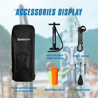 Inflatable Stand Up Paddle Board 11'6 with High-Pressure Pump, Removable Fin, and Lightweight Backpack for Easy Transport
